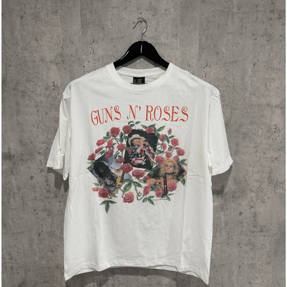 Vintage 1993 Guns N Roses Skin N Bones World Tour T-Shirt Giant Tee Jays White S